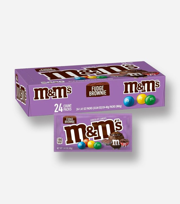 CANDY M&M 24 40 GR FUDGE BROWNIE