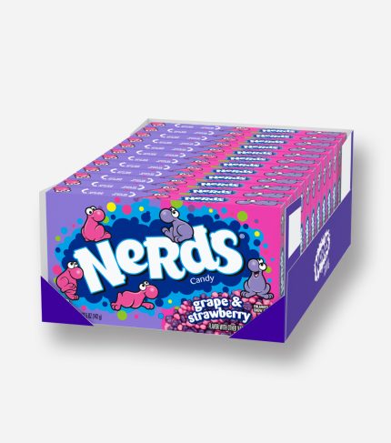 CANDY NERDS 142 GR GRAPE STRAWBERRY THEATER BOX