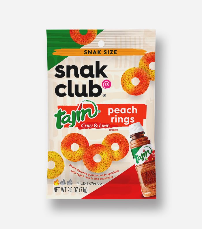 CANDY SNAK CLUB 142 GR TAJIN PEACH RINGS