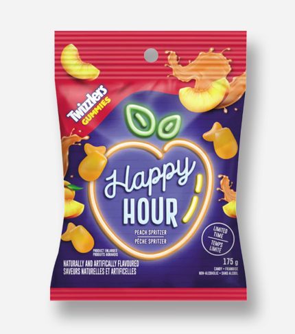 CANDY TWIZZLER 175 GR HAPPY HOUR PEACH SPRITZER