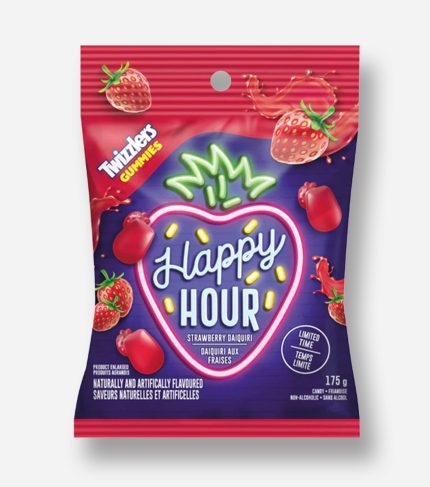 CANDY TWIZZLER 175 GR HAPPY HOUR STRAWBERRY DAIQUIRI