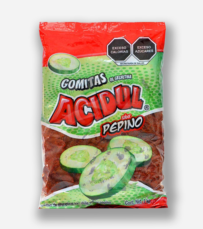 Candy Acidul 1 Kg Gomitas Sabor Pepino Con Chile