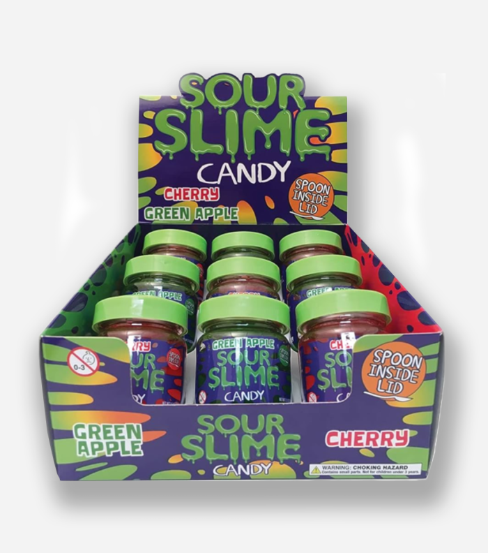 Candy Sour Slime 9 Un Green Apple Cherry