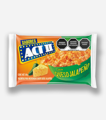 Snack Act Ii 15 89 Gr Jalapeno Popcorn (Mexico Edition)