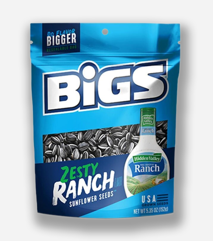 Snack Bigs 152 Gr Sunflower Seeds Hide Valley Ranch