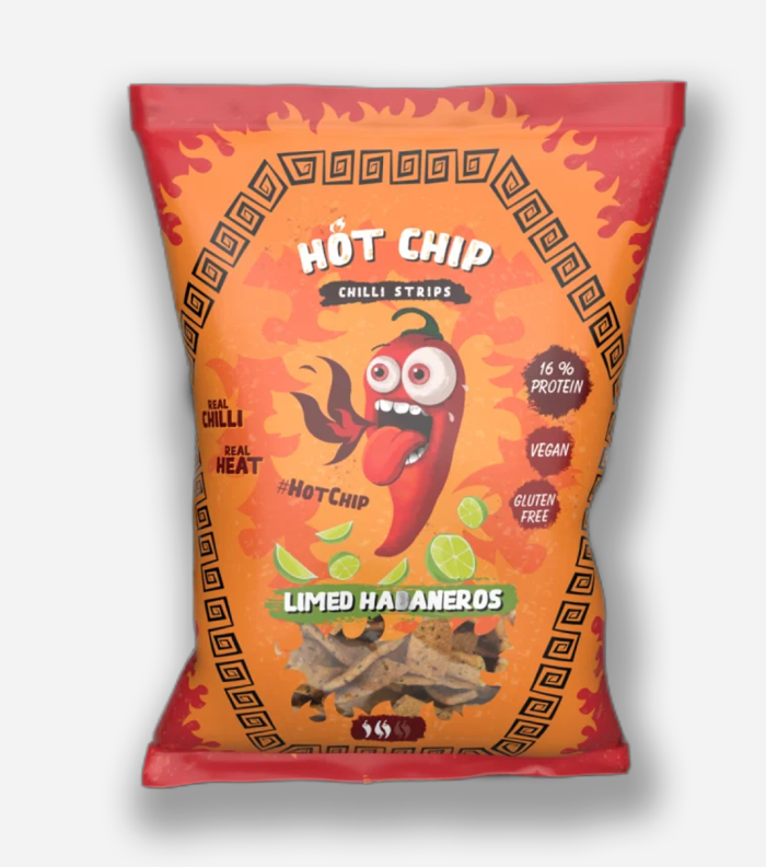 Snack Hot Chip 80 Gr Strips Limed Habaneros