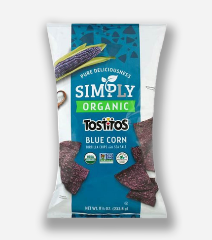 Snack Tostitos 255 Gr Simply Organic Blue Corn