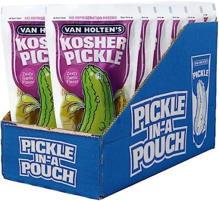 VEGET VAN HOLTENS 12 UN PICKLES KOSHER GARLIC PICKLE JUMBO