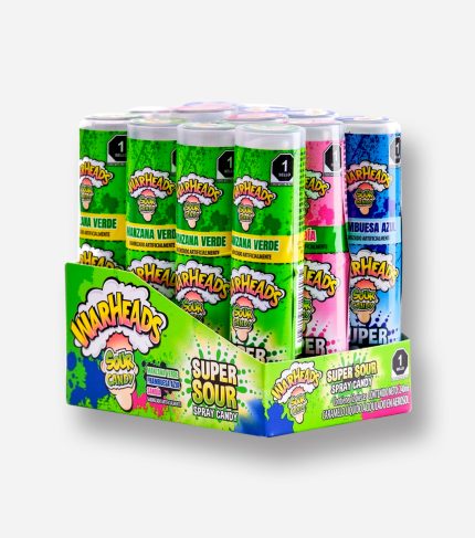 CANDY WARHEADS 12 UN SUPER SOUR SPRAY MEXICO EDITION